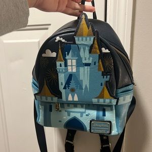 RARE Limited Edition WDW Castle Loungefly Mini Backpack